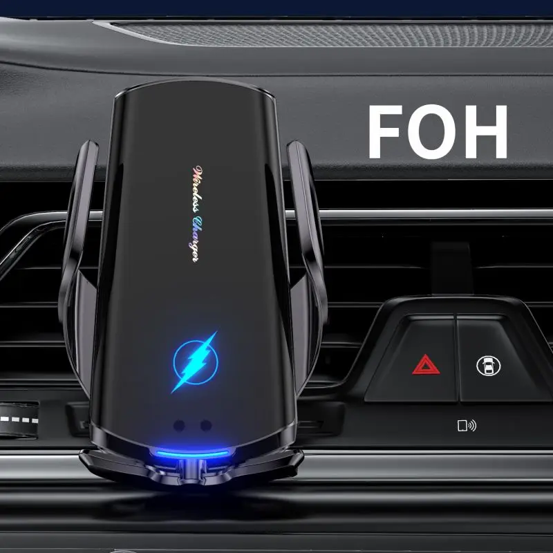15w wireless car charger automatic clamping fast charging phone holder mount car for iphone 11 huawei samsung smart phones free global shipping