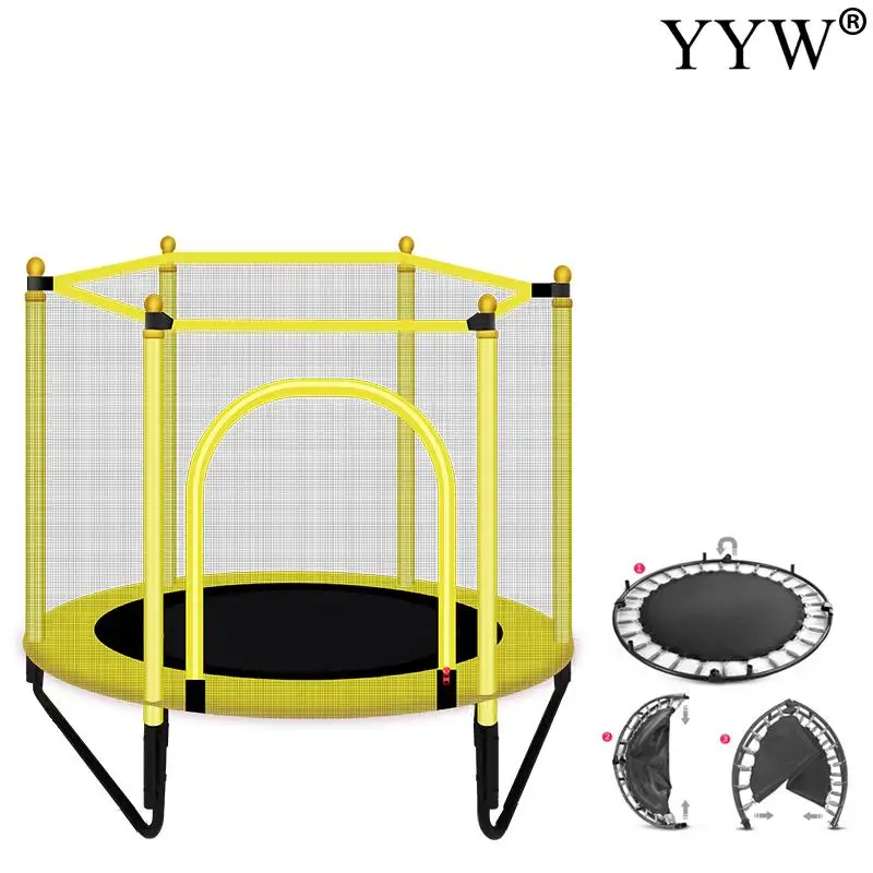 Высококачественный детский батут Круглый бесшумный Фитнес Эластичный трос для
