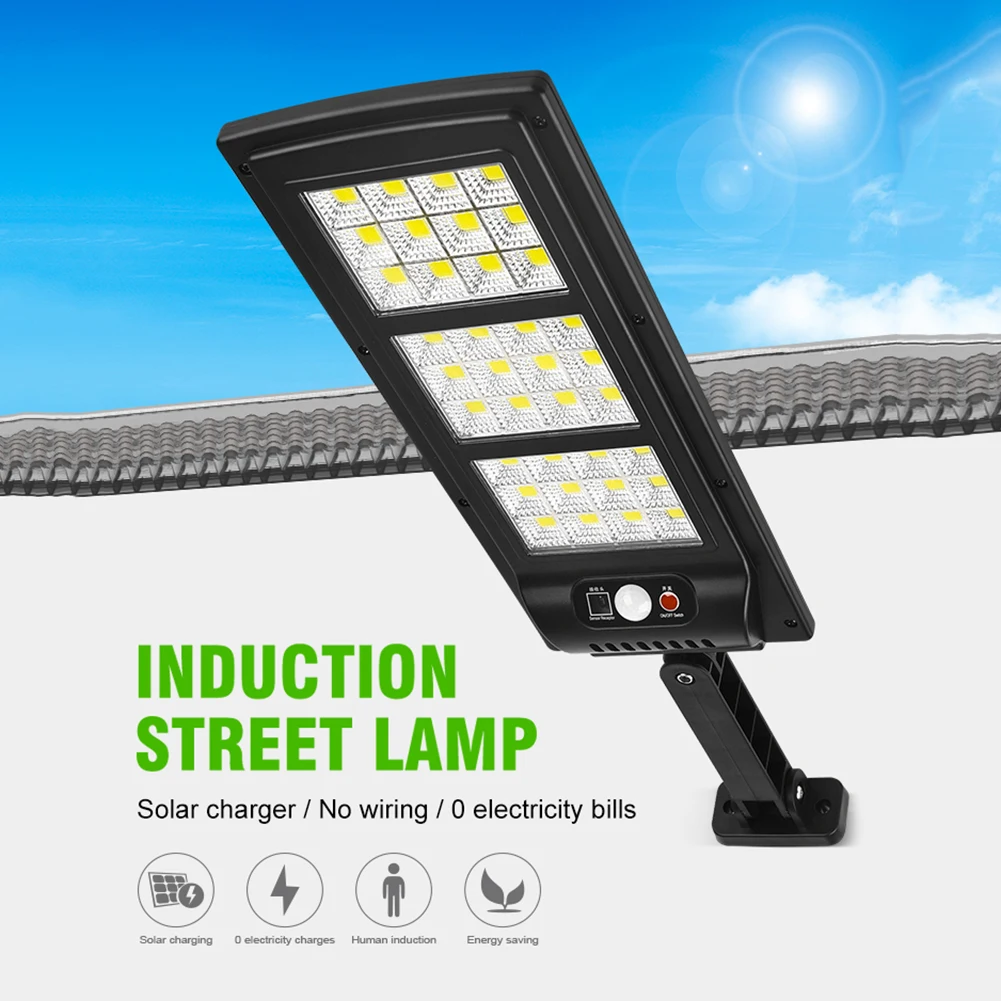 

128 COB Solar led Street Lights Motion Sensor Outdoor Security Light Smart Remote Controller Wall Lamp Garden Home Decoration