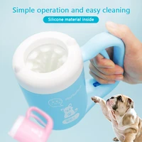 paw cleaning tool pet cat dog foot wash clean cup manual rotary cleaner cup soft silicone for small medium dogs pet supplies
