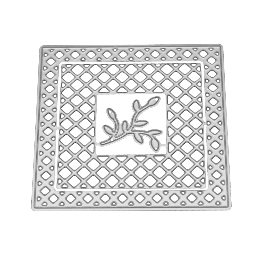 Сетка фон металлические Вырубные штампы пустотелая квадратная рамка трафареты