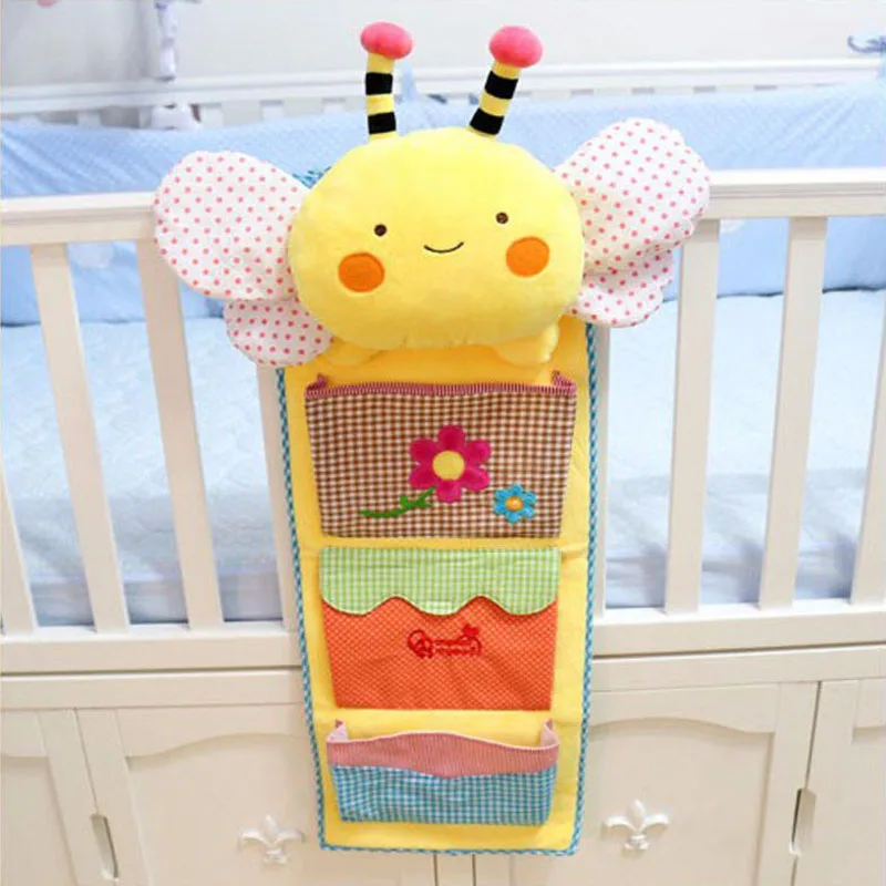 Милая Детская кровать висячая сумка для хранения подгузников органайзер
