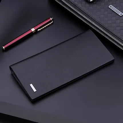 mens wallet microfiber leather long purse carteira masculina hombre billeteras thin porte 2022 men wallets of leather genuine free global shipping