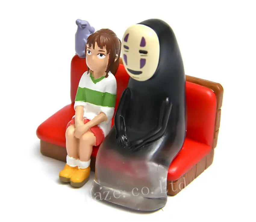 Горячая аниме студия Ghibli Унесенные призраками Chihiro &amp No Face смола фигурка Модель