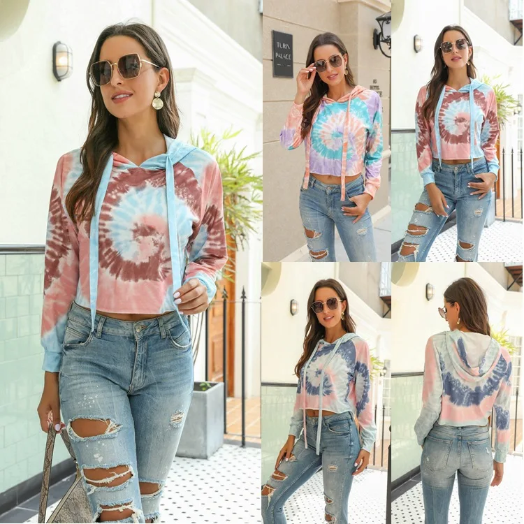 

New Autumn Winter Fashion Hooded Sweatshirts Women Digital Printed Long Sleeve Pullover Tops