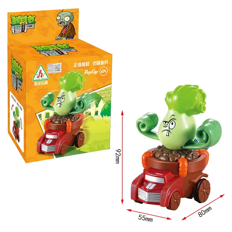 

6pcs/set Plant Vs Zombie Figure Toys Pull Back Car Boys Toy Anime Figure Kids Doll Gifts