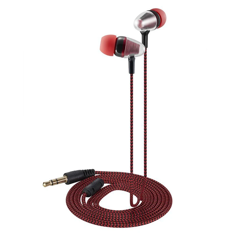 

Wired Earphones Basic Case 3.5mm In-Ear Stereo Earbuds Built-in Microphone Cell Phone Headset For Iphone For Samsung Xiaomi