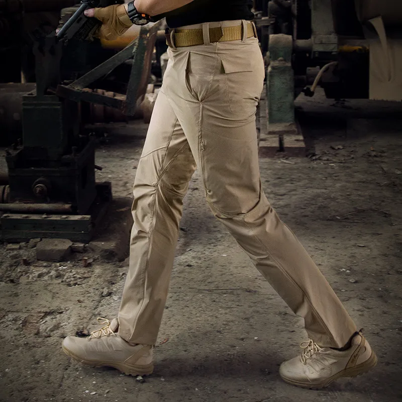 Брюки мужские быстросохнущие тонкие дышащие тактические штаны в стиле милитари
