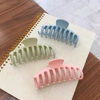 korean glossy hair claws women new elegant hairpins candy color plastic hair clip girls simple ponytail clip hair accessories