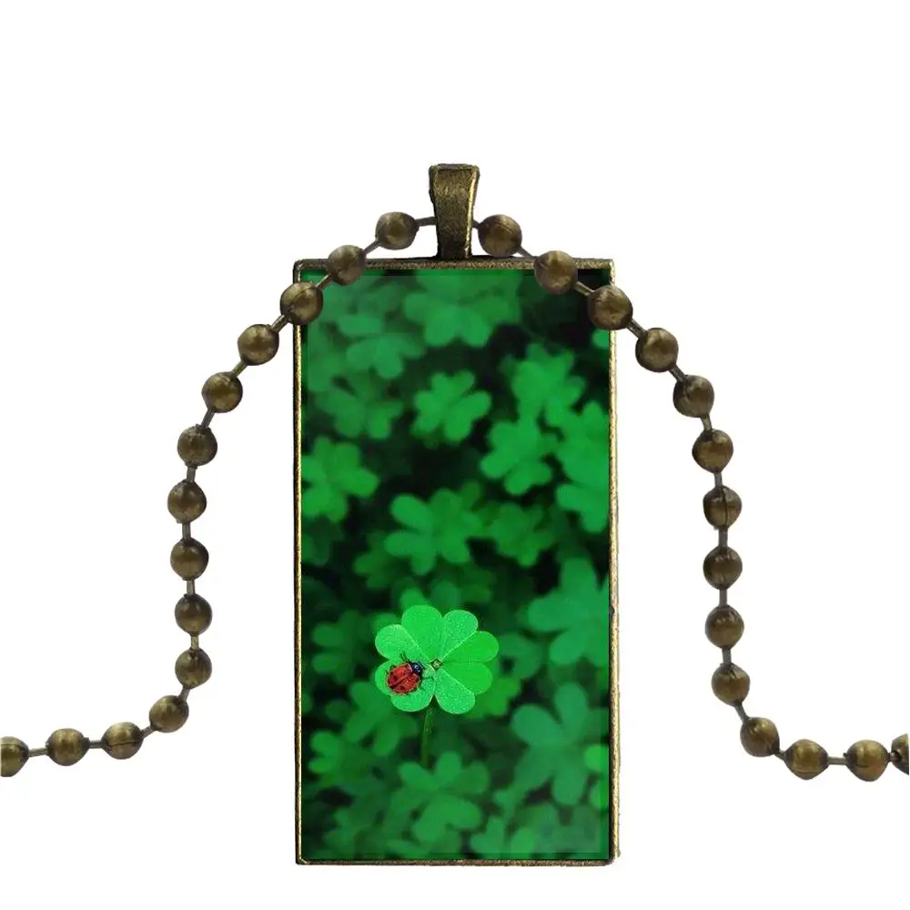 Четыре листа клевера Мода для влюбленных лучший дружба стекло подвеска с