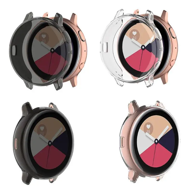 Soft Screen Protector Full Cover for Samsung Galaxy Watch Active 2 Case 40mm 44mm Tpu Thin Lightweight Accessories | Наручные часы