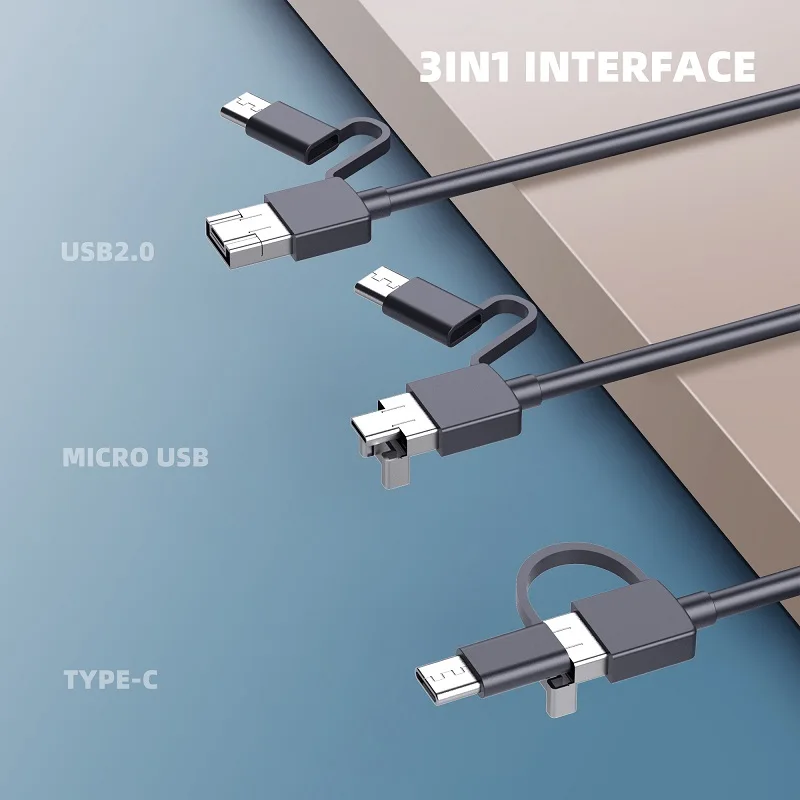 Эндоскоп Tpye-c на Android бороскоп с объективом 7 мм 3 в 1 USB Micro 6 светодиодов