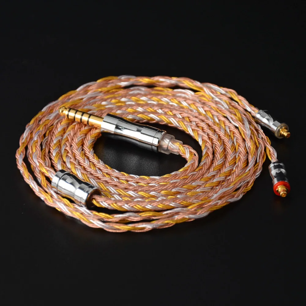 NiceHCK C16 2 16 Core медный Серебряный смешанный кабель 3 5/2 5/4 4 мм MMCX/2Pin/QDC/NX7 разъем для QDC