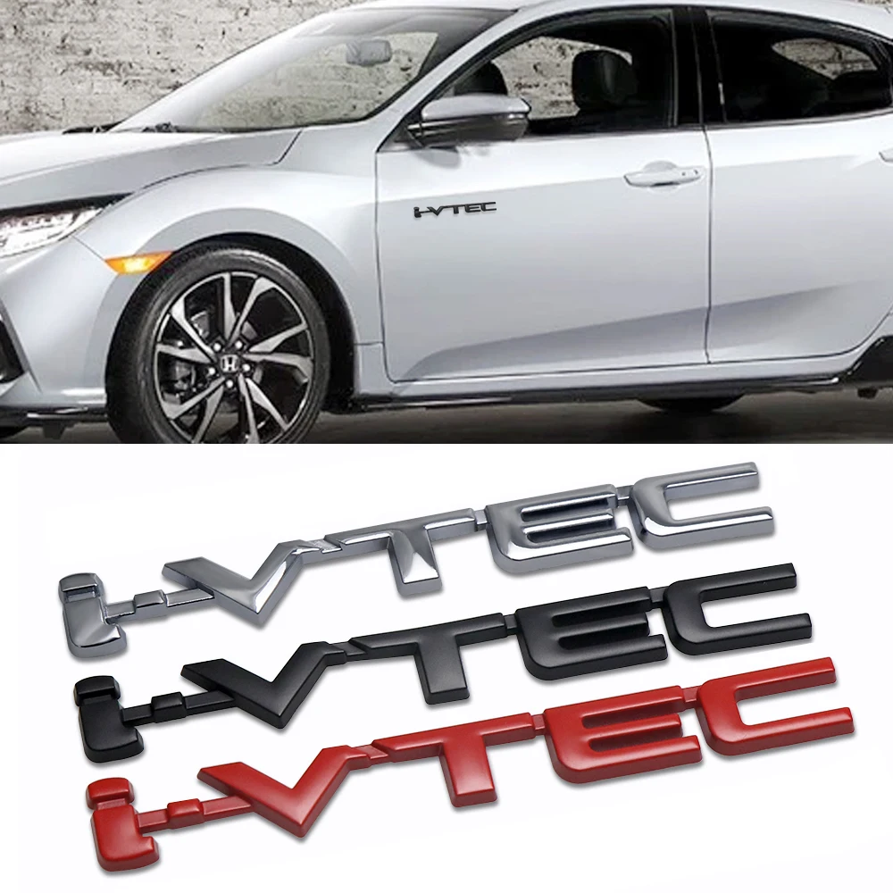 Стайлинг автомобиля 3D металлический VTEC I хромированный цинковый сплав эмблема
