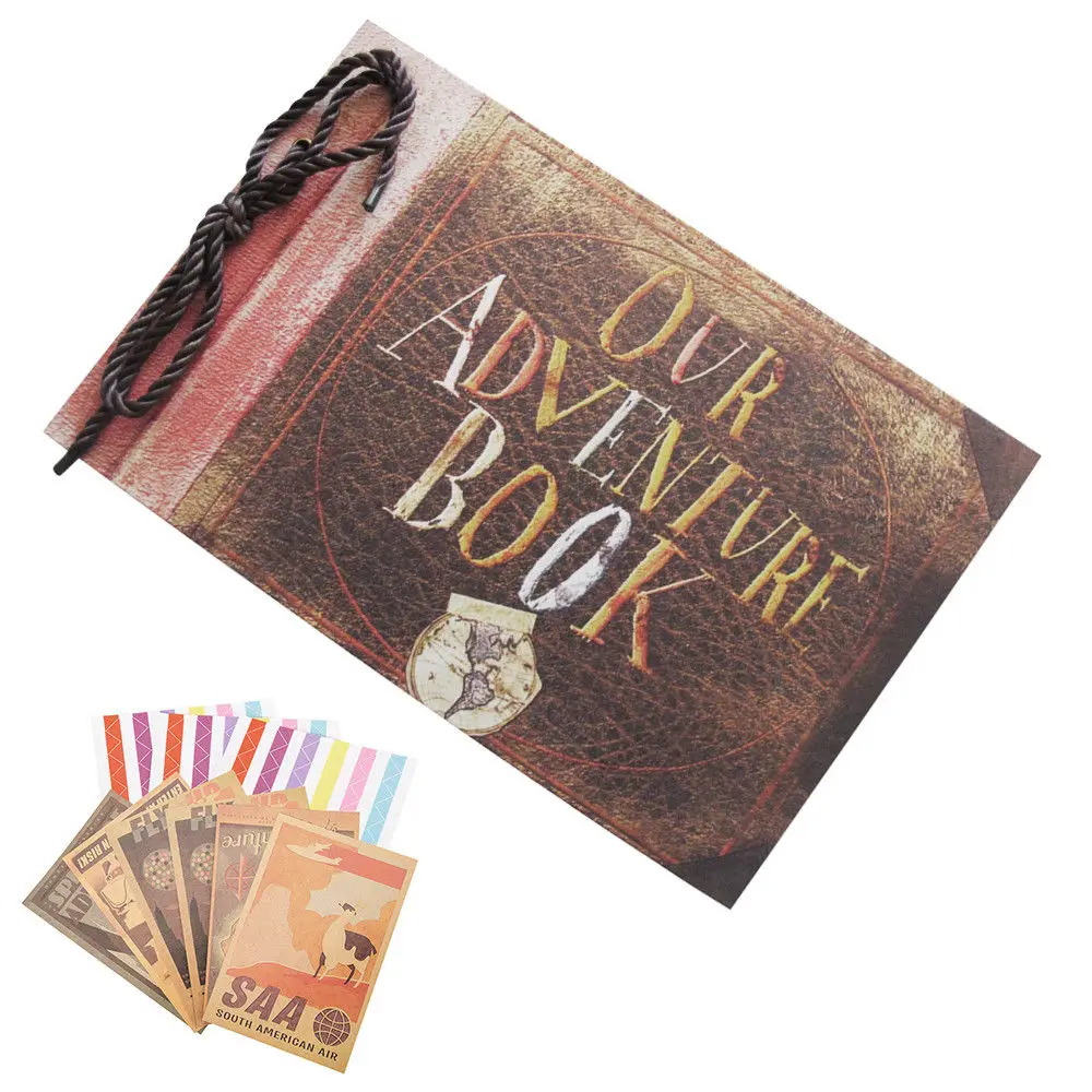 Ретро фотоальбом DIY необычный ручной работы Альбом для юбилея свадебный альбом