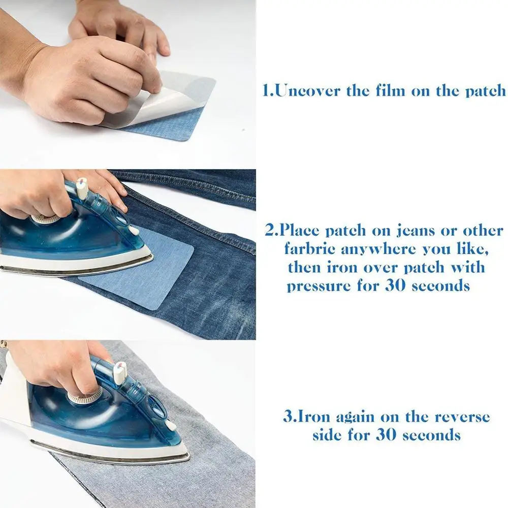 5 шт. железные джинсовые нашивки сделай сам швейные ткани для сумок одежда одежды