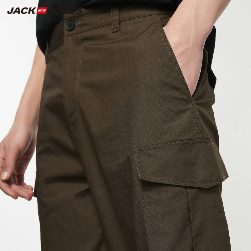 JackJones мужские большие карманы зауженные повседневные карго укороченные брюки |