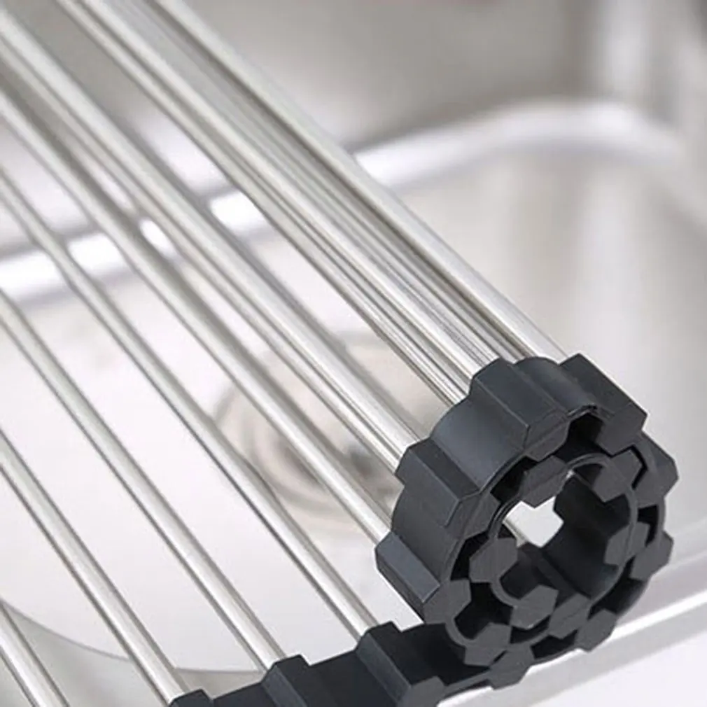 304 Нержавеющая сталь Слива Телескопическая Подставка мойка стеллаж для выставки