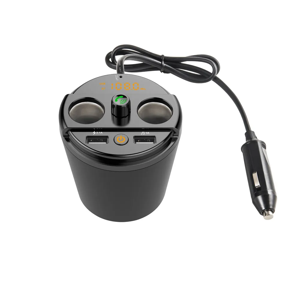 Bluetooth-прикуриватель в форме чашки черный серебристый Bluetooth комплект громкой