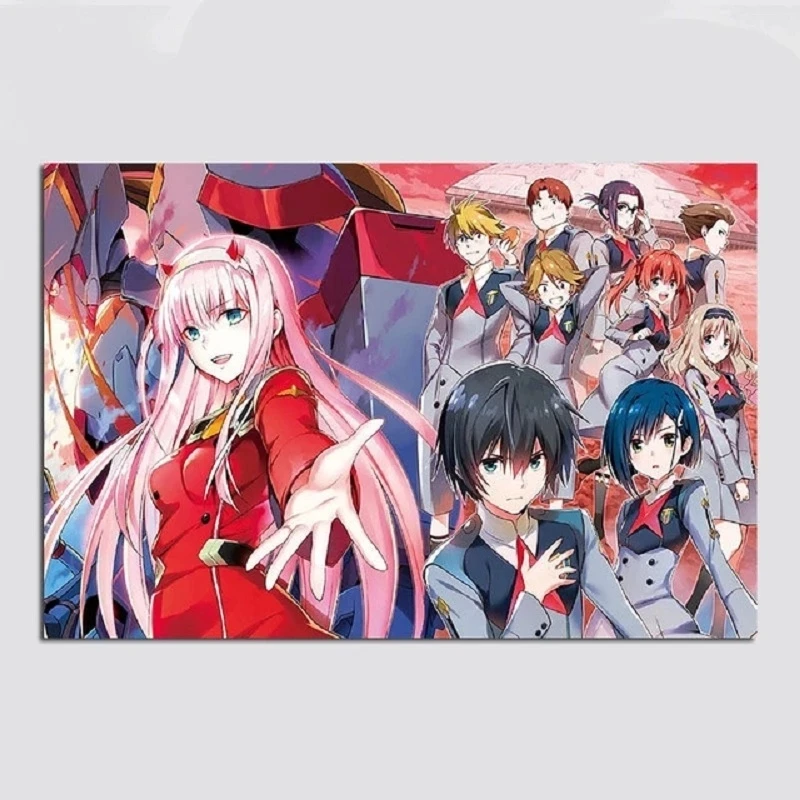 

Darling In The Franxx Anime Poster Wall Art Nordic Canvas Pictures Modular Modern Hd Print Painting Living Room Home Decoration