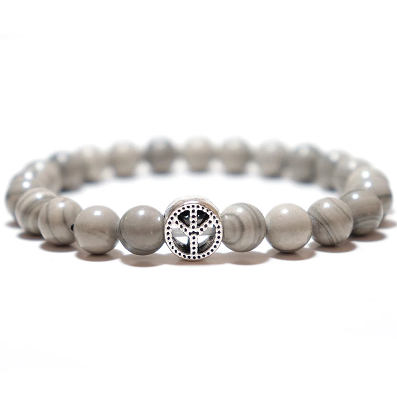 Новинка 2020 модный браслет из бисера для женщин мужской натурального обсидиана с