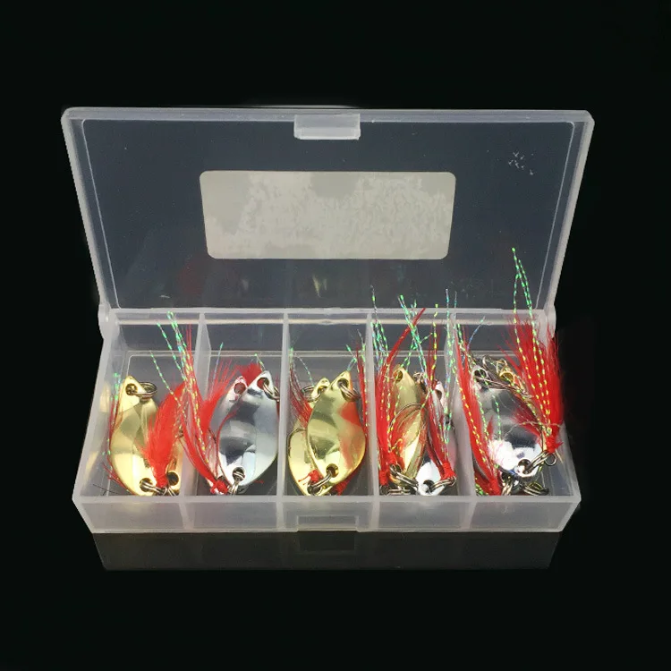 

13pcs with wood VIB sequel set gold silver fishing spoon lure shaped leaves lures metal iron sheet hard bait swimbait tackle
