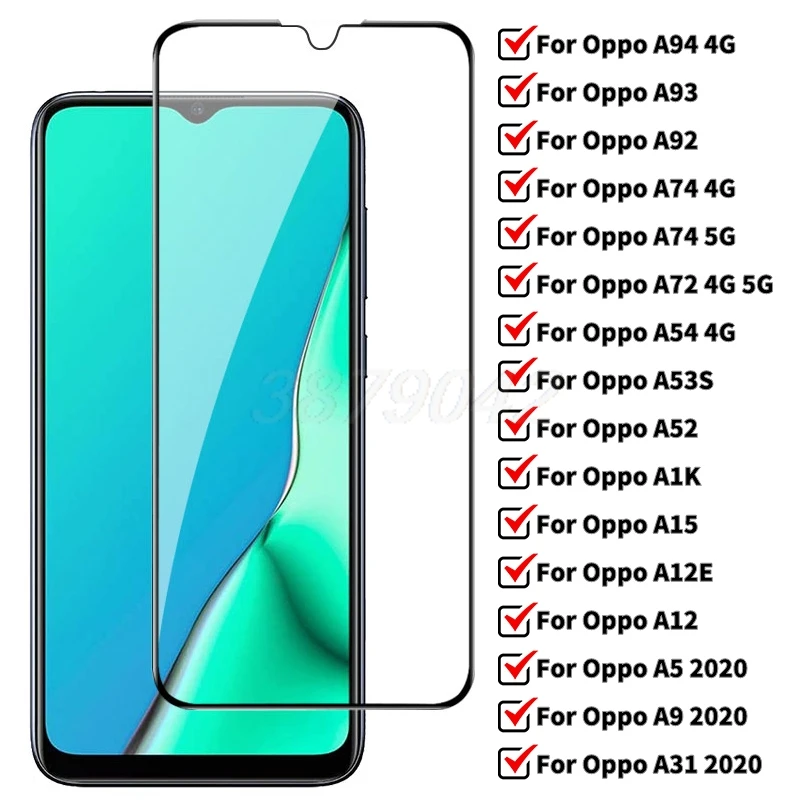 

Screen Protector For OPPO A72 A74 A92 A93 A94 A5 A9 2020 Tempered Glass A53 A52 A54 A32 A31 A15 A12 A16 Realme 8i 8s GT C21 C25