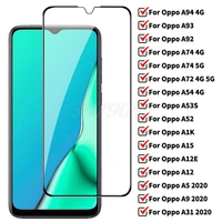 screen protector for oppo a72 a74 a92 a93 a94 a5 a9 2020 tempered glass a53 a52 a54 a32 a31 a15 a12 a16 realme 8i 8s gt c21 c25