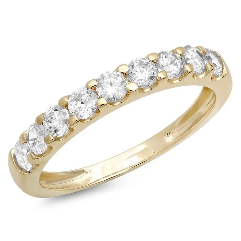 

Simple White Diamond Engagement Wedding Anniversary Gift Ring Size 6-10