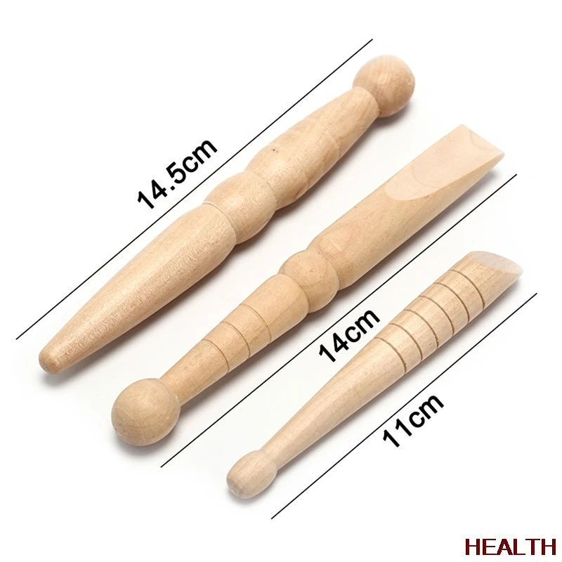 

3PCS Original Wooden Body Massage Stick Relieve Muscle Soreness Relaxing Tool Brand new and high quality