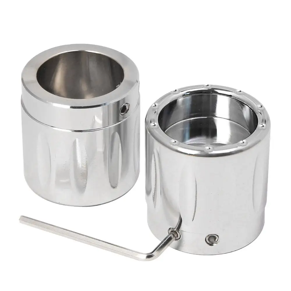 1 пара хромированная крышка для передней оси мотоцикла Гайка Крышка Harley Touring Electra