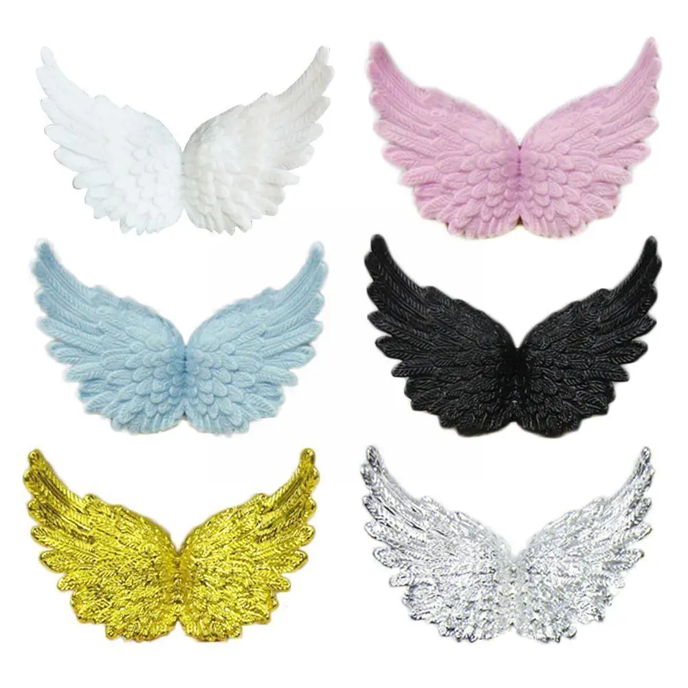 

25pcs/lot Gold/white/pink Angel Craft Christmas Ornament Cake Plated Diy Wing Decoration Small 8cm Backpack Plastic P7y6