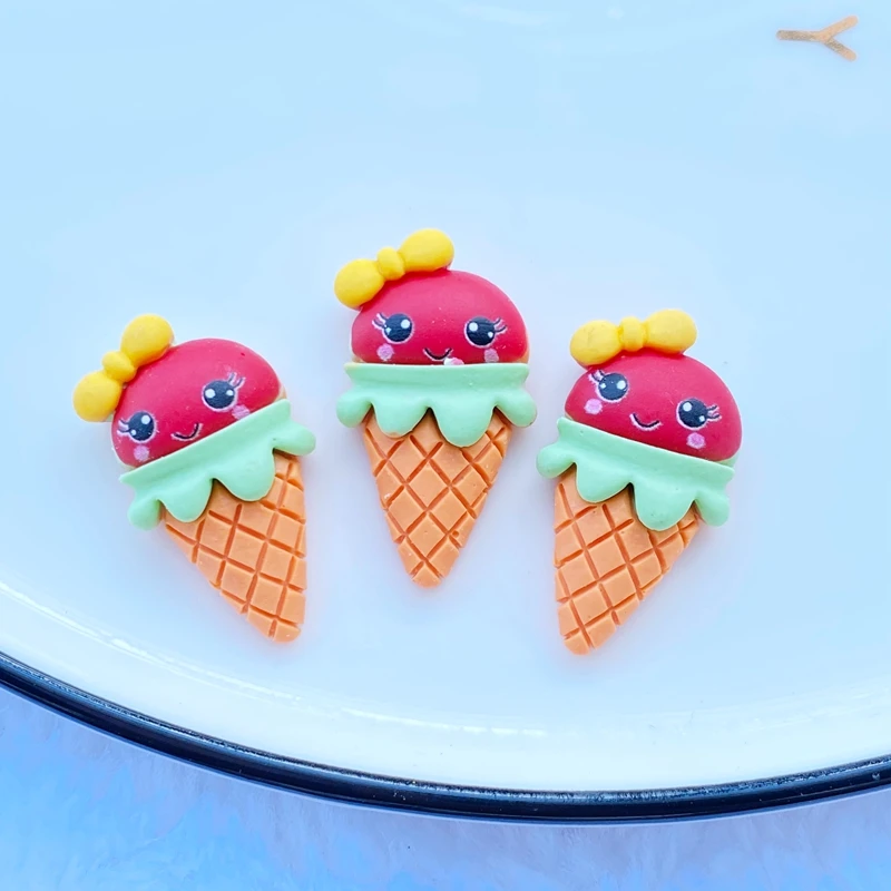 7/14Pcs Cute Resin Mixed Animal Ice Cream Flat Back Cabochons Scrapbooking DIY Jewelry Craft Decoration Accessories L65 - купить по