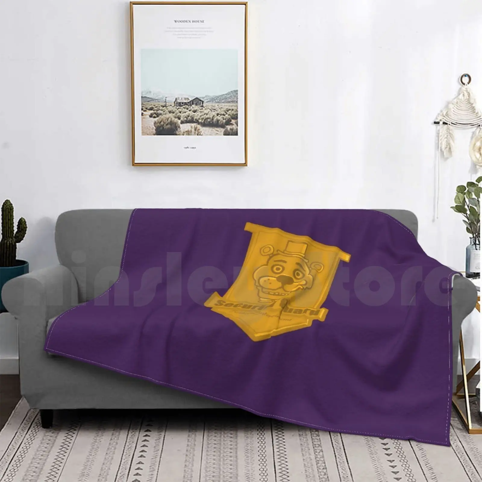 Одеяло Fnaf значок охранника 373 пять ночей у индийских игр роботы медведи