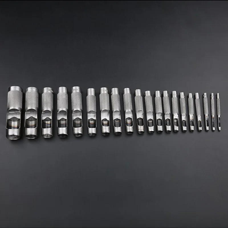 DIY кожаный инструмент для пробивки набор кожаных пустотелых перфораторов