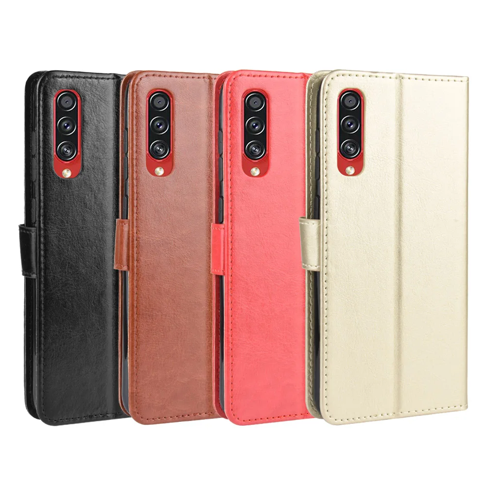 Роскошный кожаный чехол книжка для samsung Galaxy A90 5G с бумажником телефона подставка
