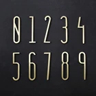 Креативный цифры в скандинавском стиле 0-9 латунный номер дома сделай сам фигурки для офиса отеля квартиры общежития дверь табличка высота 7 см