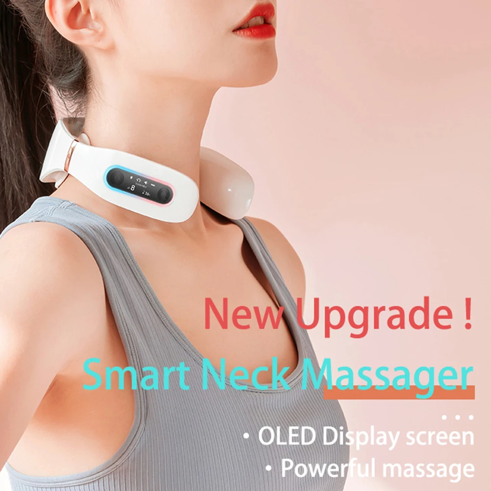 

Electric Neck Massager Shoulder Low Frequency Pain Relief Remote Control Therapy Pulse Pain Relief Tool Health Care