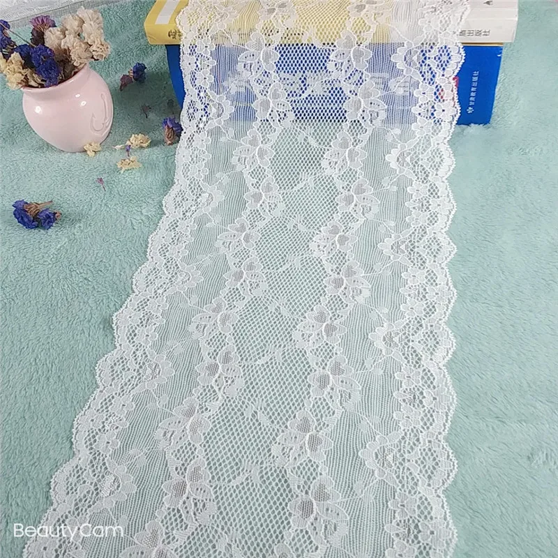 TD3095 19 см фиолетовые кружевные аксессуары Diy Ручная работа рукав воротник юбка