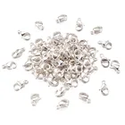 100 шт. 304 Нержавеющаясталь в виде клешни омара, крючки, станок для изготовления ювелирных изделий поставки сумка брелок аксессуары сделай сам