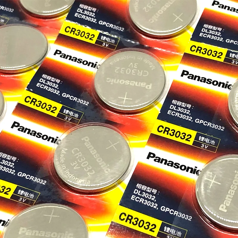 Кнопочная батарейка Panasonic CR3032 CR 3032 DL3032 ECR3032 3V литиевая для автомобильного ключа