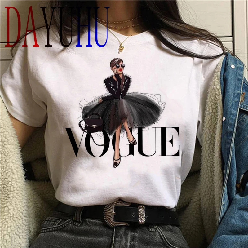 Футболка женская в стиле Харадзюку милая рубашка с принтом принцессы гранж 90 х