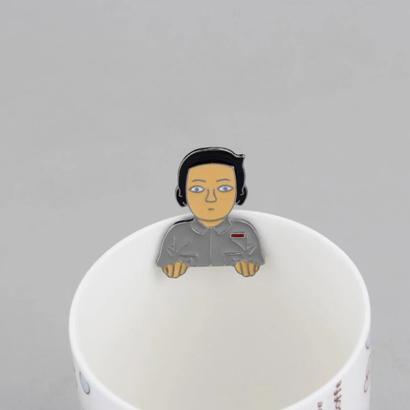 Творческий мультфильм абстрактный солнцезащитные очки-авиаторы брошь Аватар