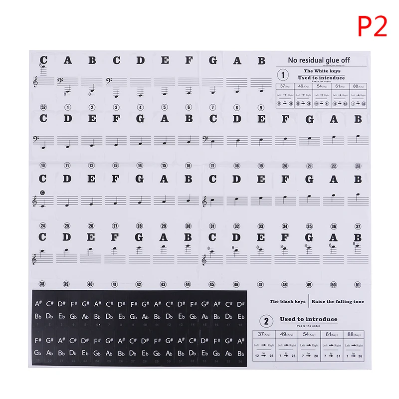 2020 Pro прозрачная в форме рояля электронная клавиатура клавиши пианино