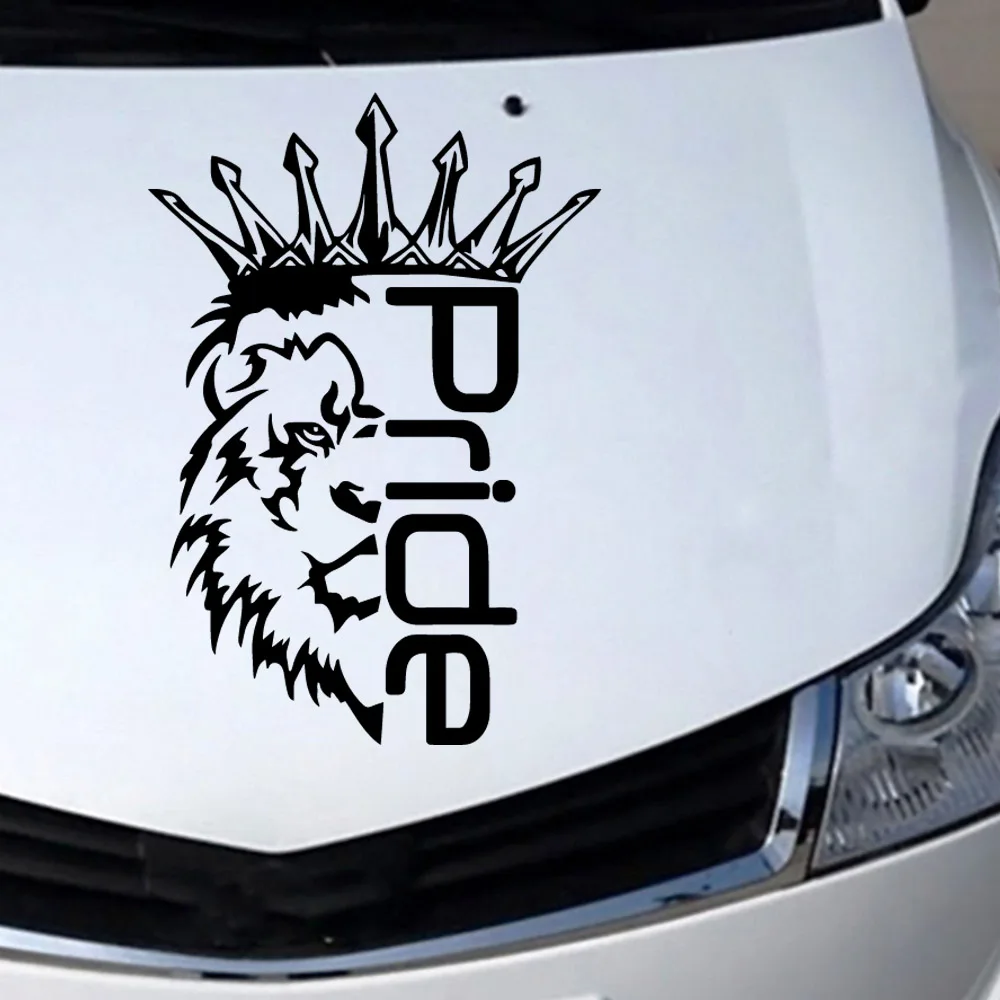 

Красивая наклейка в виде льва