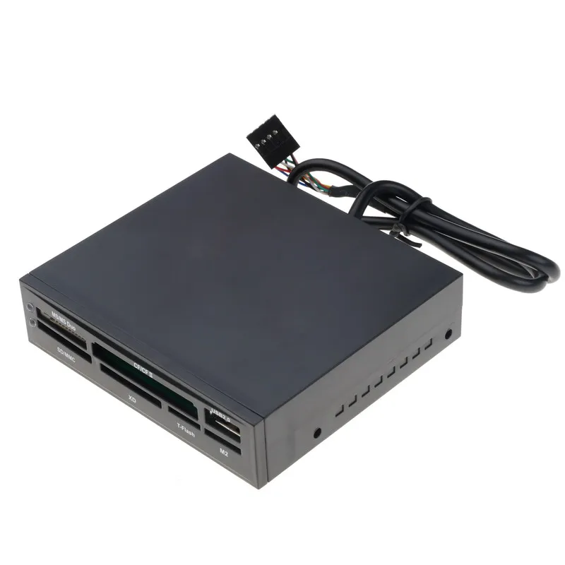 

Portable All In 1 Internal Card Reader USB 2.0 3.5" Floopy Bay Front Panel Card Reader USB Flash Memory Card Reader
