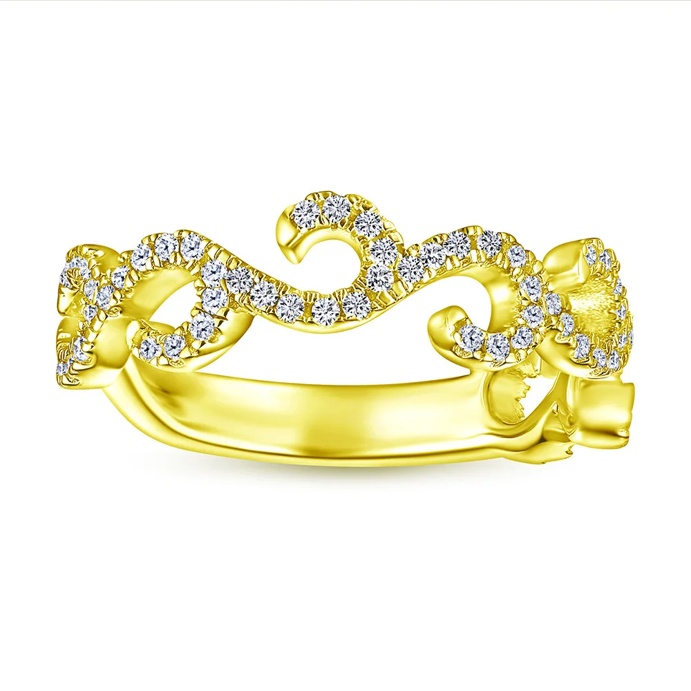 

Fashion Women Ring Pure 925 Sterling Silver Flower Hollow Rhinestone Ring Jewelry Accessories Wedding Anniversary Gift