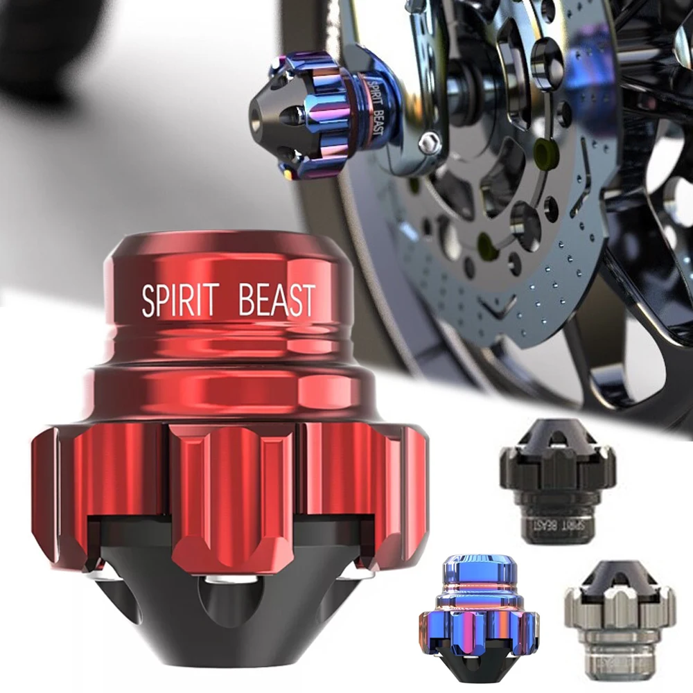 

1Pc Spirit Beast L4 Motorcycle Front Shock Absorber Fork Cup Axle Protection Cover Fit For Honda Yamaha Kawasaki Suzuki Bike