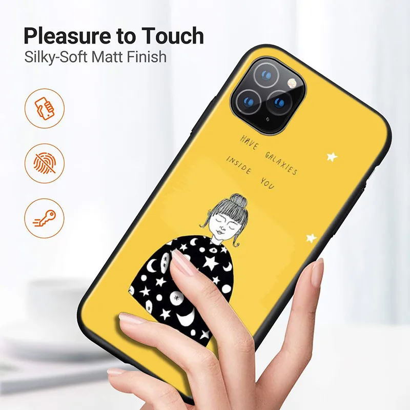 Желтый силиконовый чехол Keep Smile для Apple IPhone 12 Mini 11 Pro XS MAX XR X 8 7 6S 6 Plus 5S SE телефона |