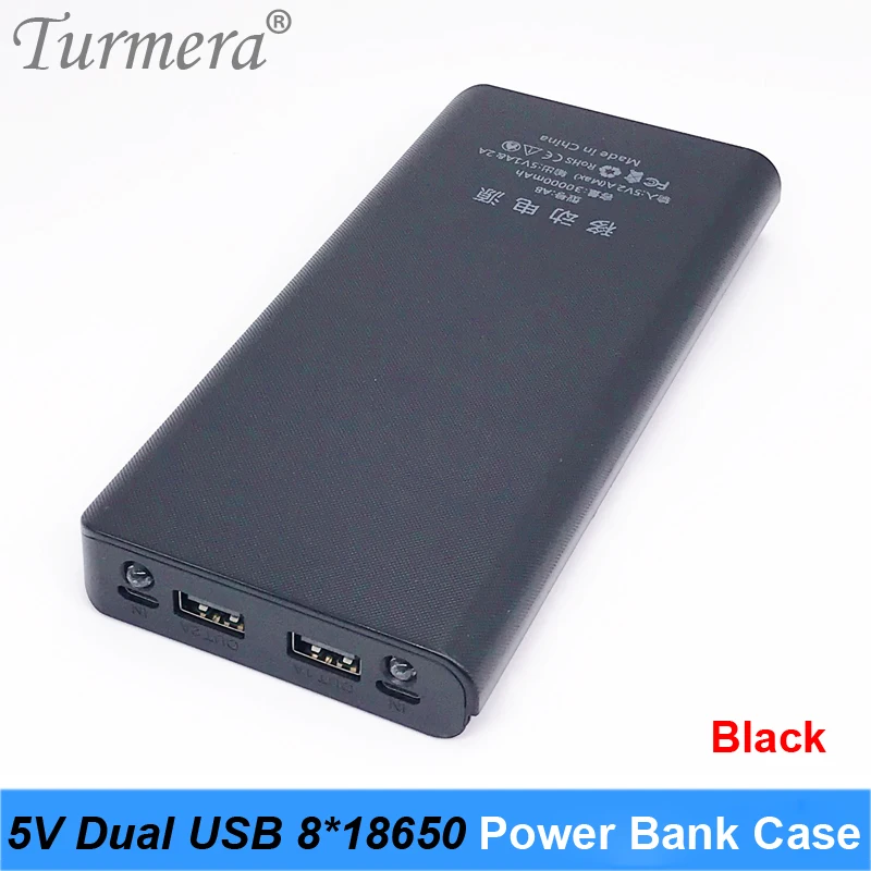 5 в двойной USB 8*18650 блок питания зарядное устройство для мобильного телефона DIY Корпус чехол предполагаемый NCR18650B HG2 18650 чехол для хранения батареи